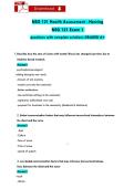 NSG 121 Health Assessment - Herzing &NewLine;NSG 121 Exam 1  &NewLine;questions with complete solutions GRADED A&plus; 