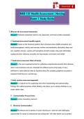 NSG 121 Health Assessment - Herzing &NewLine;Exam 1 Study Guide 