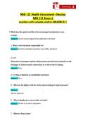 NSG 121 Health Assessment - Herzing &NewLine;NSG 121 Exam 4  &NewLine;questions with complete solution &lpar;GRADED A&plus;&rpar; 