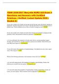 YEAR 2026&sol;2027 Maryville NURS 620 Exam 4&NewLine;Questions and Answers with Certified&NewLine;Solutions &vert; Verified &vert; Latest Update 2026 &vert;&NewLine;Graded A&plus;