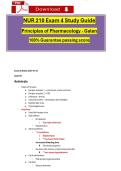 NUR 210 Exam 4 Study Guide Principles of Pharmacology &lpar;2026 &sol; 2027&rpar; Questions and Verified Answers&comma; 100&percnt; Guaranteed Pass &vert;&vert;Complete A&plus; Guide