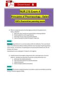 NUR 210 Exam 4 Principles of Pharmacology &lpar;2026 &sol; 2027&rpar; Updated Questions and Verified Answers&comma; 100&percnt; Guaranteed Pass &vert;&vert;Complete A&plus; Guide