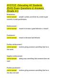 NYSTCE Educating All Students &lpar;EAS&rpar; Exam Questions & Answers &lpar;Grade A&plus;&rpar;&period;docx&NewLine;&NewLine;