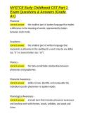 NYSTCE Early Childhood CST Part 1 Exam Questions & Answers &lpar;Grade A&plus;&rpar;&period;docx&NewLine;&NewLine;