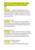 NYSTCE CST Multisubject Part 1 &lpar;241&rpar; Exam Questions & Answers &lpar;Grade A&plus;&rpar;&period;docx&NewLine;&NewLine;