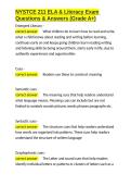 NYSTCE 211 ELA & Literacy Exam Questions & Answers &lpar;Grade A&plus;&rpar;&period;docx&NewLine;&NewLine;