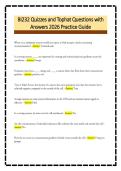 BI232 Quizzes and Tophat Questions with&NewLine;Answers 2026 Practice Guide