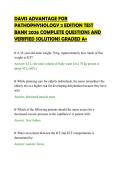 DAVIS ADVANTAGE FOR&NewLine;PATHOPHYSIOLOGY 2 EDITION TEST&NewLine;BANK 2026 COMPLETE QUESTIONS AND&NewLine;VERIFIED SOLUTIONS GRADED A&plus;