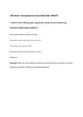 LNA Week 7 Comprehensive Quiz 2026&sol;2027 UPDATE