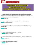 AANP Family Nurse Practitioner Certification Exam Review &lpar;Latest 2026&sol;2027&rpar; Questions with Verified Rationalized Answers&comma; 100&percnt; Guarantee Pass score &vert;&vert;Complete A&plus; Guide