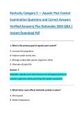 Kentucky Category 5 &mdash; Aquatic Pest Control &NewLine;Examination Questions and Correct Answers &NewLine;Verified Answers&rpar; Plus Rationales 2026 Q&A &vert; &NewLine;Instant Download Pdf