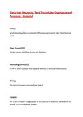 Electrical Mechanic&sol;Test Technician Questions and&NewLine;Answers&vert; Updated
