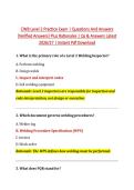 CWB Level 2 Practice Exam &vert; Questions And Answers &NewLine;&lbrack;Verified Answers&rsqb; Plus Rationales &vert; Qs & Answers Latest &NewLine;2026&sol;27 &vert; Instant Pdf Download