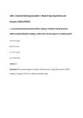 LNA &vert; Licensed Nursing Assistant &vert; Week 4 Quiz Questions and&NewLine;Answers 2026 UPDATE