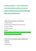 Kentucky Category 4 &mdash; Seed Treatment Pest &NewLine;Control Examination Questions and Correct &NewLine;Answers Verified Answers&rpar; Plus Rationales 2026 &NewLine;Q&A &vert; Instant Download Pdf