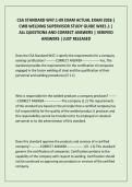 CSA STANDARD W47&period;1-09 EXAM ACTUAL EXAM 2026 &vert;&NewLine;CWB WELDING SUPERVISOR STUDY GUIDE WXE1&period;1 &vert; ALL QUESTIONS AND CORRECT ANSWERS &vert; VERIFIED ANSWERS &vert; JUST RELEASED