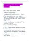 THE AMERICAN RED CROSS CPR QUESTIONS WITH AGRADED ANSWERS