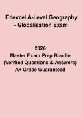 Edexcel A-Level Geography &ndash; Globalisation Exam 2026 Complete Revision Guide