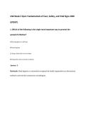 LNA Week 2 Quiz&colon; Fundamentals of Care&comma; Safety&comma; and Vital Signs 2026&NewLine;UPDATE
