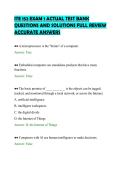 ITE 152 EXAM 1 ACTUAL TEST BANK&NewLine;QUESTIONS AND SOLUTIONS FULL REVIEW&NewLine;ACCURATE ANSWERS&NewLine;
