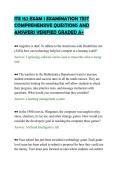 ITE 152 EXAM 1 EXAMINATION TEST&NewLine;COMPREHENSIVE QUESTIONS AND&NewLine;ANSWERS VERIFIED GRADED A&plus;