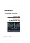 Solution Manual For Canadian Income TaxationSolution Manual For Canadian Income Taxation