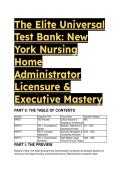 New York S Nursing Home Administrator Exam Bank 2026&sol;2027 &lpar;NAB &sol; Core & Line of Service&rpar; &ndash; 60 S-Tier Grandmaster Multiple Choice Questions with Explanations & Mentor Analysis
