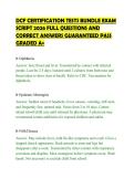 DCF CERTIFICATION TESTS BUNDLE EXAM&NewLine;SCRIPT 2026 FULL QUESTIONS AND&NewLine;CORRECT ANSWERS GUARANTEED PASS&NewLine;GRADED A&plus;