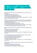 CNA PROMETRIC QUESTIONS 2026-2027 & ACTUAL CORRECT ANSWERS PASSED 100&percnt;