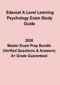 Edexcel A Level Learning Psychology Exam Study Guide &ndash; Complete Revision Notes 2026