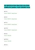 DE CERTIFICATION PRACTICE SOLUTION&NewLine;COMPLETE QANDA STUDY REVIEW PACK
