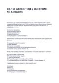 BIL 150 GAINES TEST 2 QUESTIONS ND ANSWERS&NewLine;