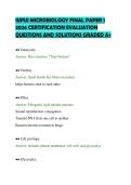 IUPUI MICROBIOLOGY FINAL PAPER 1&NewLine;2026 CERTIFICATION EVALUATION&NewLine;QUESTIONS AND SOLUTIONS GRADED A&plus;