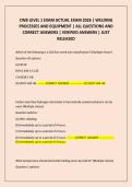 CWB LEVEL 1 EXAM ACTUAL EXAM 2026 &vert; WELDING PROCESSES AND EQUIPMENT &vert; ALL QUESTIONS AND CORRECT ANSWERS &vert; VERIFIED ANSWERS &vert; JUST RELEASED