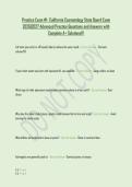 Practice Exam &num;1- California Cosmetology State Board Exam &NewLine;2026&vert;2027 Advanced Practice Questions and Answers with &NewLine;Complete A&plus; Solutions&excl;&excl;&excl;