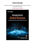 Test Bank for Introduction to Global Business&colon; Understanding the International Environment & Global Business&comma; 3rd Edition by Julian Gaspar Chapter 1-15 &vert; All Chapters