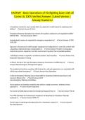 HAZMAT - Basic Operations of Firefighting Exam with all Correct & 100&percnt; Verified Answers &vert;Latest Version &vert;Already Graded A&plus;