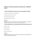 STNA State Tested Nursing Assistant Study Guide Exam 1 2026&sol;2027&NewLine;Update