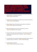 ACTIVITY PROFESSIONAL FINAL&NewLine;LATEST 2026&sol;2027 ACTUAL EXAM&NewLine;QUESTIONS WITH CORRECT&NewLine;ANSWERS 100&percnt; VERIFIED GRADED&NewLine;A&plus;