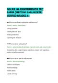 JMU BIO 140 COMPREHENSIVE TEST&NewLine;PAPER QUESTIONS AND ANSWERS&NewLine;VERIFIED GRADED A&plus;