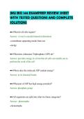 JMU BIO 140 EXAMPREP REVIEW SHEET&NewLine;WITH TESTED QUESTIONS AND COMPLETE&NewLine;SOLUTIONS