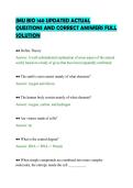 JMU BIO 140 UPDATED ACTUAL&NewLine;QUESTIONS AND CORRECT ANSWERS FULL&NewLine;SOLUTION&NewLine;