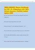 YEAR 2026&sol;2027 Master Certificate&NewLine;for CTU - Pt&period; 4 Questions with 100&percnt;&NewLine;Correct Answers &vert; Verified &vert; Latest&NewLine;Update 2026