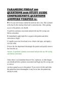 PARAMEDIC FISDAP 200&NewLine;QUESTIONS 2026 STUDY GUIDE&NewLine;COMPREHENSIVE QUESTIONS&NewLine;ANSWERS VERIFIED A&plus;