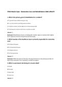 STNA Week 6 Quiz - Restorative Care and Rehabilitation 2026 UPDATE