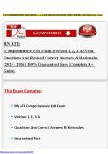RN ATI COMPREHENSIVE EXIT EXAM &lpar;VERSION 1&comma; 2&comma; 3&comma; 4&rpar; WITH QUESTIONS AND REVISED CORRECT ANSWERS & RATIONALES &NewLine;