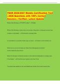 YEAR 2026&sol;2027 Mendix Certification Test&NewLine;&vert; 2026 Questions with 100&percnt; Correct&NewLine;Answers &vert; Verified &vert; Latest Update