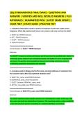 &lbrack;SQL FUNDAMENTALS FINAL EXAM&rsqb; &ndash; QUESTIONS AND &NewLine;ANSWERS &vert; VERIFIED AND WELL DETAILED ANSWERS &vert; PLUS &NewLine;RATIONALES &vert; GUARANTEED PASS &vert; LATEST EXAM UPDATE &vert; &NewLine;EXAM PREP &vert; STUDY GUIDE &vert; PRACTICE TEST 