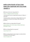 KAPPA ALPHA PSI MTA ACTUAL EXAM&NewLine;PAPER 2026 QUESTIONS WITH SOLUTIONS&NewLine;GRADED A&plus;&NewLine;