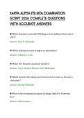 KAPPA ALPHA PSI MTA EXAMINATION&NewLine;SCRIPT 2026 COMPLETE QUESTIONS&NewLine;WITH ACCURATE ANSWERS&NewLine;